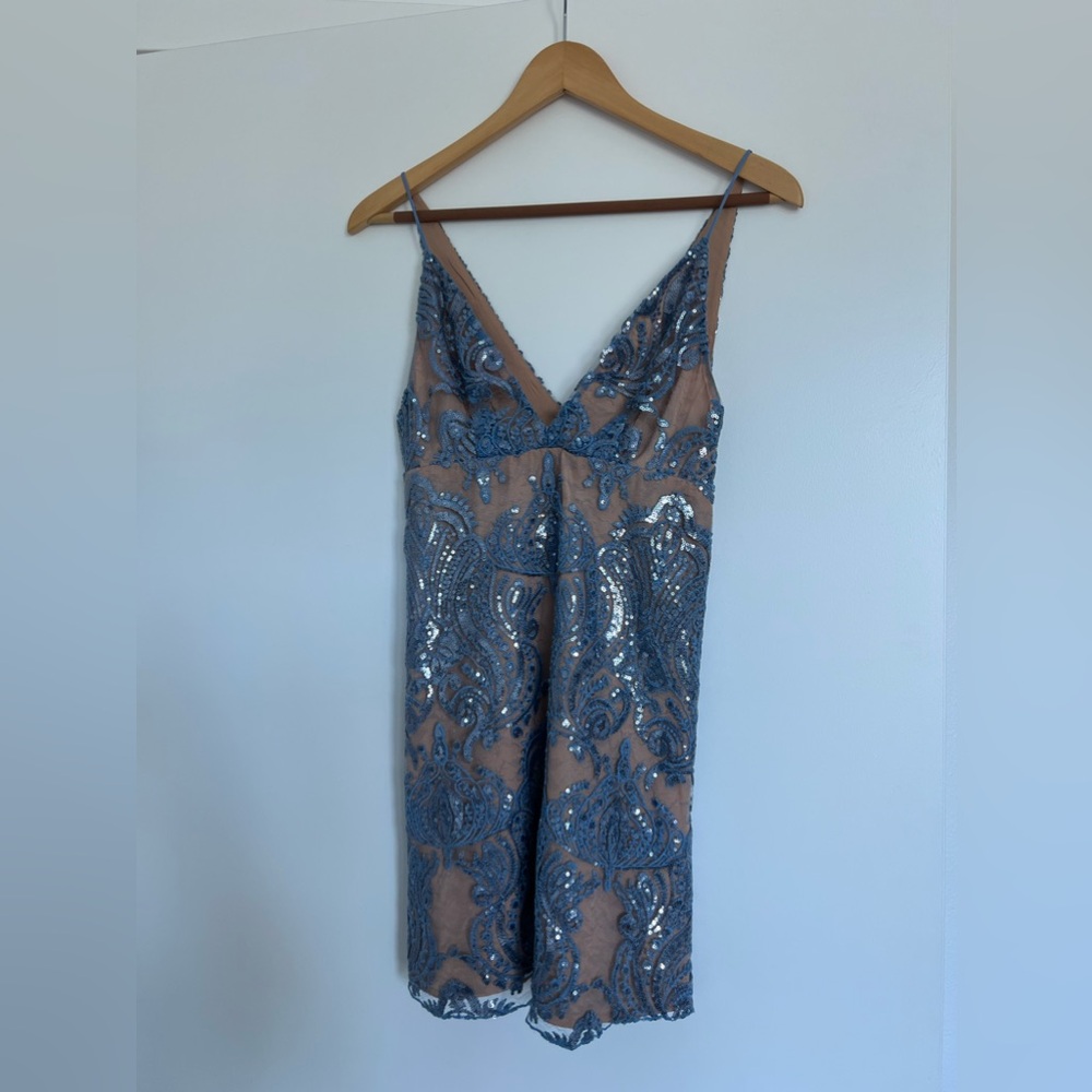 Free people night shimmers mini dress
